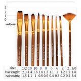 10pcs Multi Shapes Brush