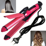 Nova 2-in-1 Hair Straightener & Curler ā Model NH-2009, Quick Heat-Up Ceramic Plates for Smooth Straightening & Effortless Curls