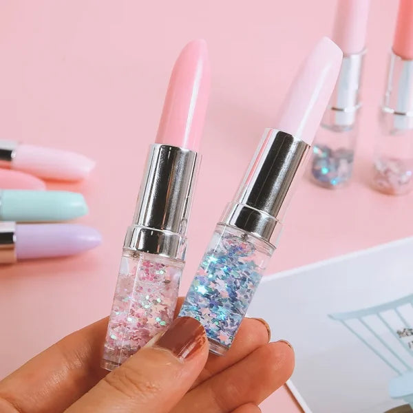 Lipstick Gel Pen Colorful Cute Black Ink Pen