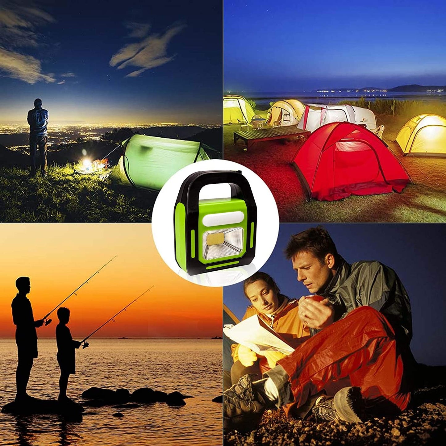 3-in-1 Solar LED Rechargeable Light