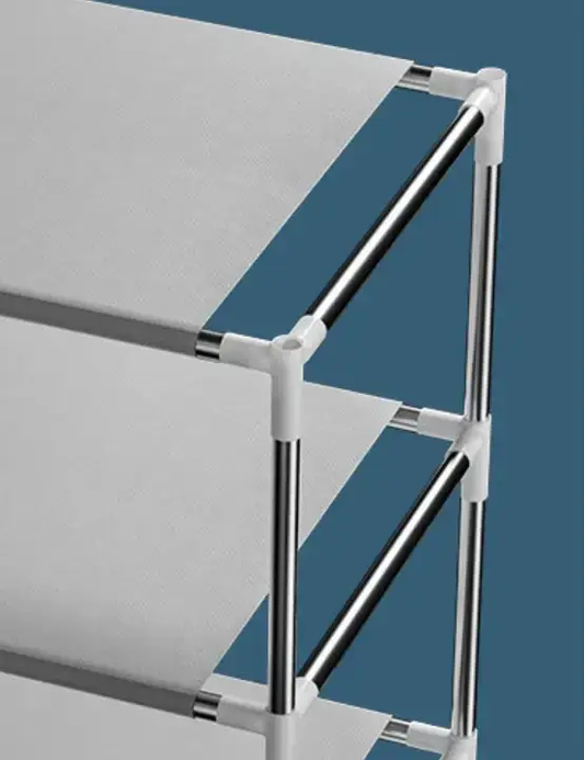 8-Layer Portable Dustproof Shoe Rack
