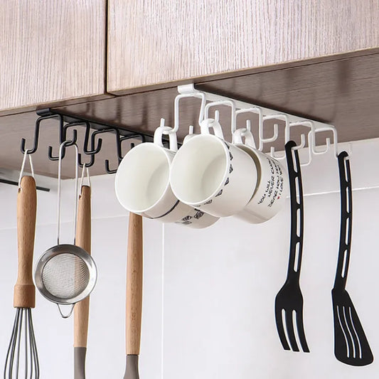 12 Hooks Mug Cups Wine Glasses Storage Hooks