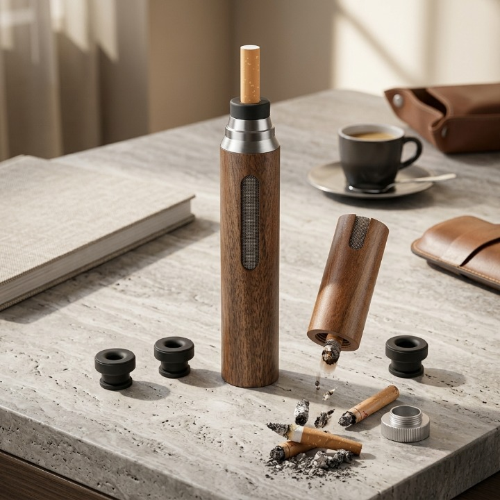 Portable Ashless Cigarette Holder