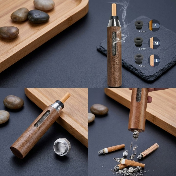 Portable Ashless Cigarette Holder