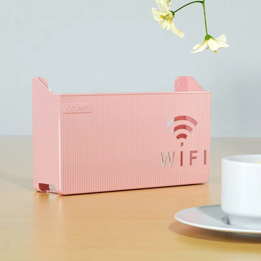 Wall-Mount WiFi Router &amp; Cable Organizer Box – ABS Plastic (Random Colors)