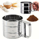 Stainless Steel Flour Sifter – Double Layer Fine Mesh (Imported)