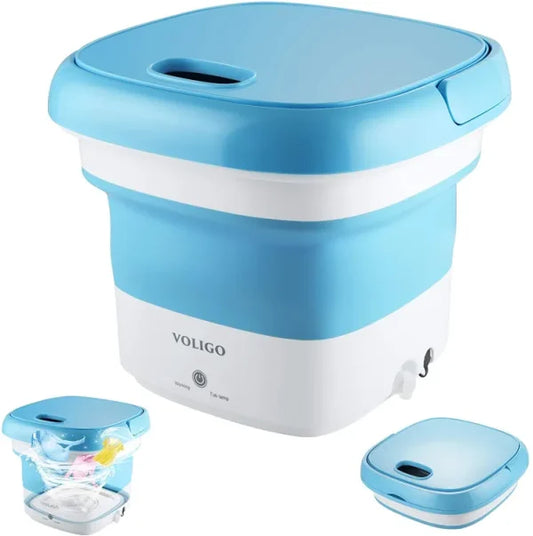 Semi-automatic Mini Folding Washing Machine With Dryer (Imported)