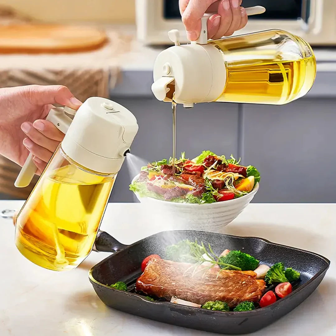 2 In 1 Oil Sprayer Bottle (Imported )