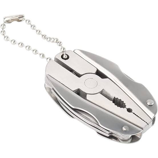 Stainless Steel Outdoor Portable Multitool Plier Knife Key Chain Screwdriver Mini Tools