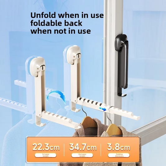 Folding Wall Mounted Clothes Drying Rack (Imported)