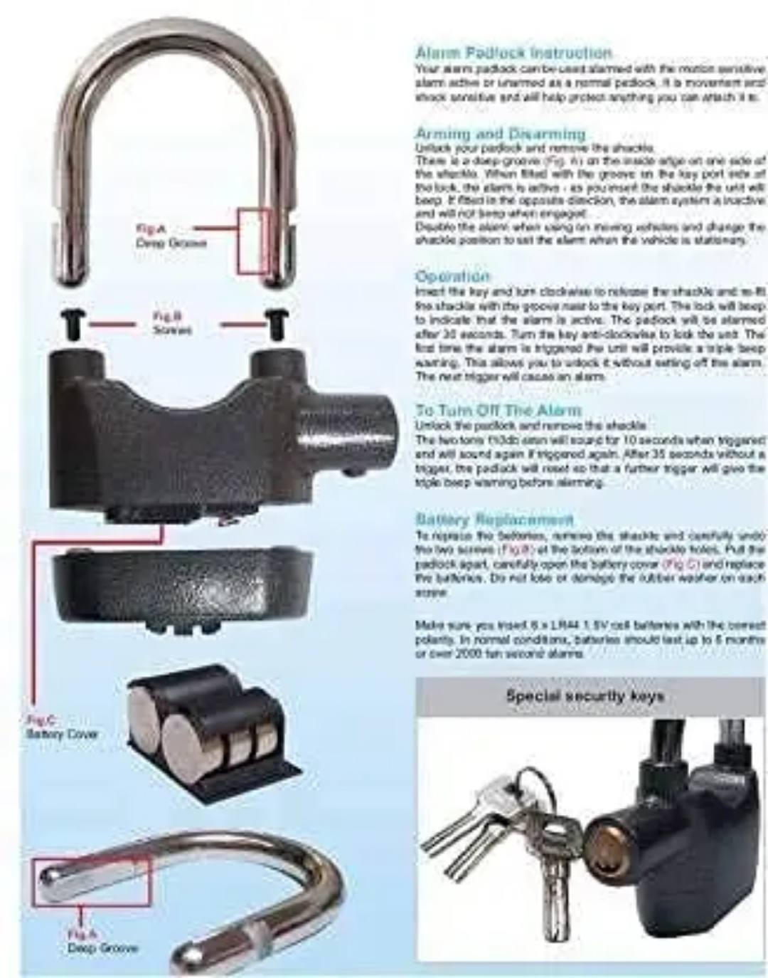Smart Alarm Security Lock