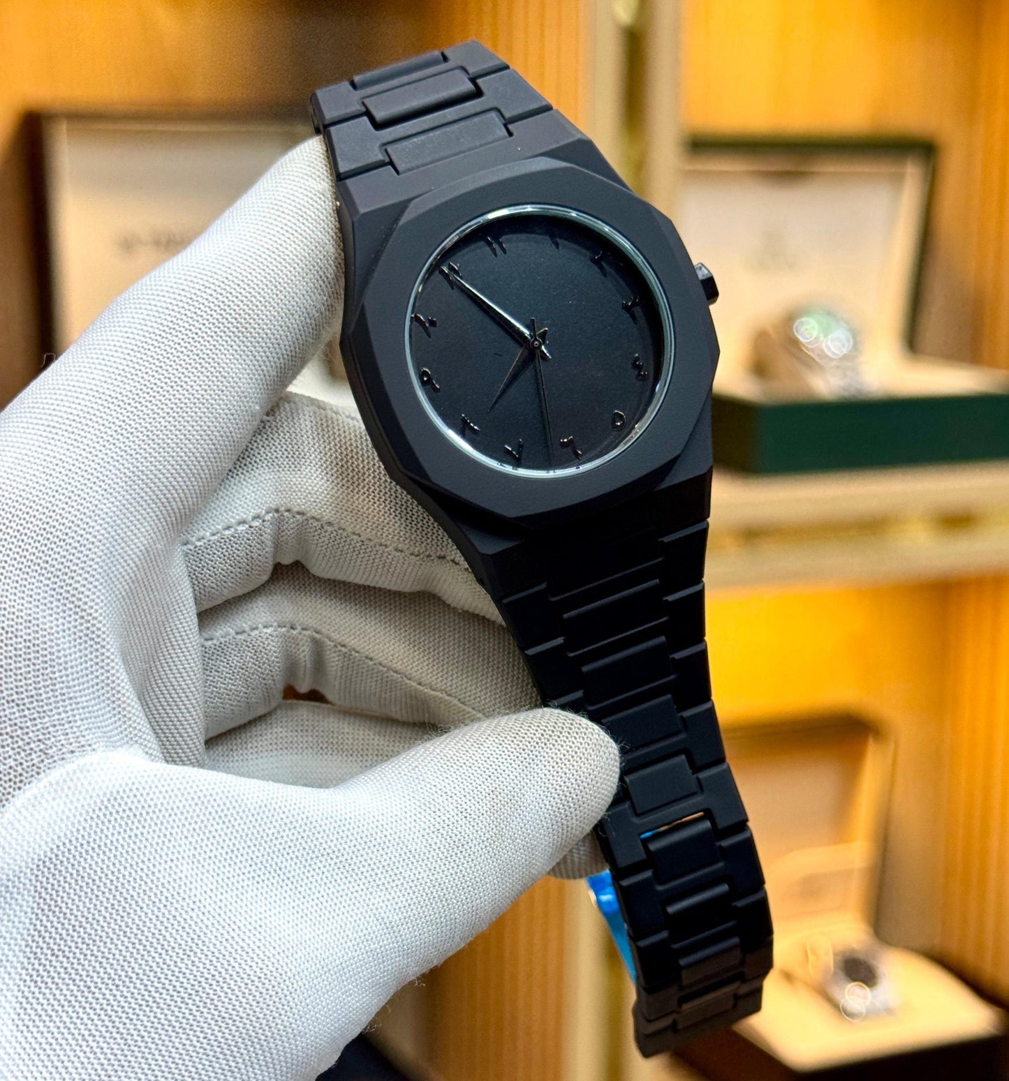 Full Black Aura  Quartz Analog Watch – Men & Boys