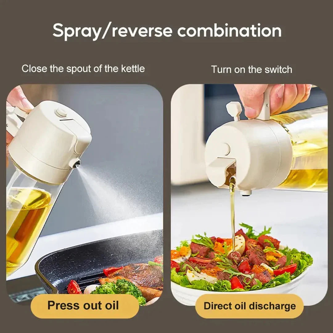 2 In 1 Oil Sprayer Bottle (Imported )